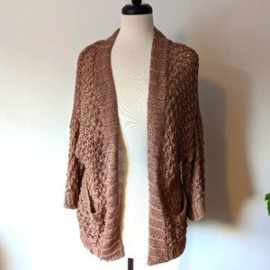 H&M Mauve/Dusty Rose Knit Cardigan
